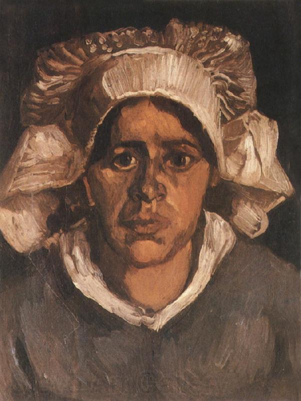 Vincent Van Gogh Head of a Peasant Woman with White Cap (nn04) Spain oil painting art